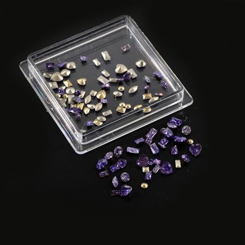 Elegante Strasssteine, Nagelkunst, Kristall-Strasssteine, Nagelspitzen, Dekorationen, Kristallnägel, Charm, Maniküre, Dekoration für verschiedene Designs, 100 Stück von ZEPFJHE