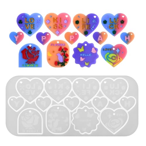 Erstellen Sie Schöne 3D Herzanhänger Mit Dieser Hochtemperaturbeständigen Silikonform Für Den Täglichen Gebrauch Von Valentinstag Erstellen Sie Schöne 3D Herzanhänger Mit Dieser Hochtemperaturbeständigen Silikonform Für Den Täglichen Gebrauch Von Valentinstag von ZEPFJHE