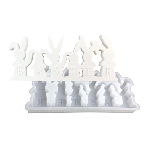 Flexible Silikonform für den Schreibtisch, für Kaninchen, Figurenform, Dekoration, Gipsform, Schmuckherstellungszubehör Flexible Silikonform für den Schreibtisch, für Kaninchen, Figurenform, Dekoration, Gipsform, Schmuckherstellungszubehör von ZEPFJHE