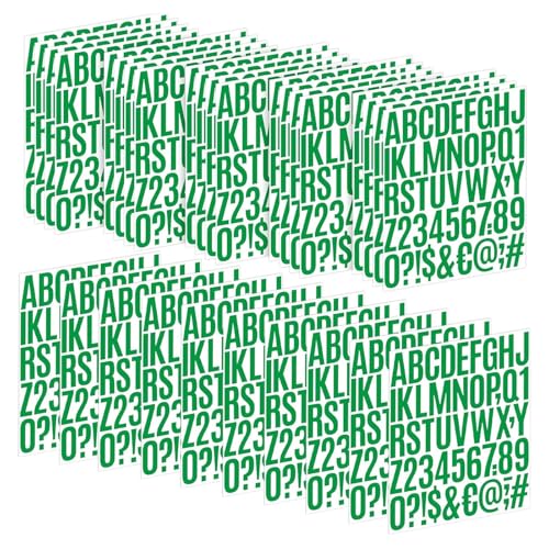Glitzernde Buchstaben-Zahlen-Aufkleber, goldener Glitzer-Aufkleber, großer Buchstabe für Tagebuch, Notizbuch, Scrapbooking, 30 Blatt von ZEPFJHE