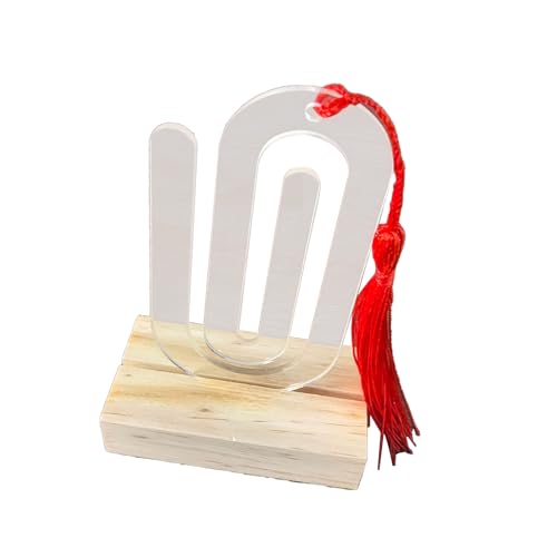 Große Büroklammern, Acryl, ästhetische Lesezeichen, blanko, Lesezeichen, Lesezeichen, Lesezeichen, Lesezeichen, Lesezeichen, Zubehör, 20 Stück Große Büroklammern, Acryl, ästhetische Lesezeichen, blanko, Lesezeichen, Lesezeichen, Lesezeichen, Lesezeichen, Lesezeichen, Zubehör, 20 Stück von ZEPFJHE