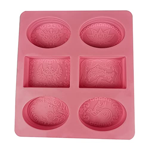 Handgefertigte Seifenformen mit 6 Löchern, Massage-Seifenformen, handgefertigtes Zubehör, Silikon für Heimarbeit Handgefertigte Seifenformen mit 6 Löchern, Massage-Seifenformen, handgefertigtes Zubehör, Silikon für Heimarbeit von ZEPFJHE
