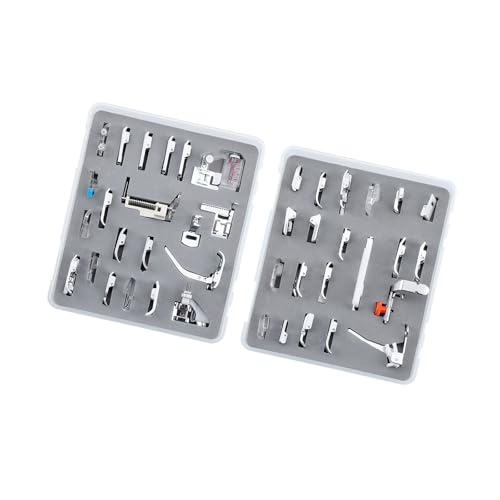 Haushaltsnähmaschinen Pressefüßer Füße Set 7/15/32/42/52PCS Multifunktionaler Druckerfußanhänge Zum Nähensämm Haushaltsnähmaschinen Pressefüßer Füße Set 7/15/32/42/52PCS Multifunktionaler Druckerfußanhänge Zum Nähensämm von ZEPFJHE
