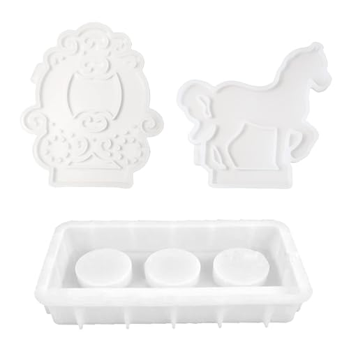Hochzeitskuttenhalter Silikonformen Set Von 3 Haushaltszubehörzubehör Für Romantikdekorationen von ZEPFJHE