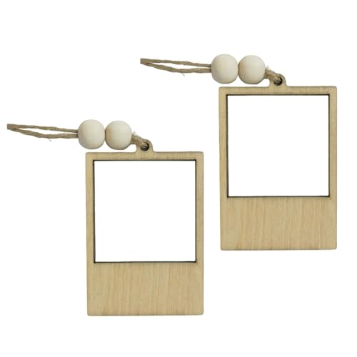 Holz-Bilderrahmen zum Aufhängen, Weihnachtsfeier, hängende Verzierung für Baum, Fenster, Tür, Wand, Urlaub, Party, Dekoration, Baby First Ornament Holz-Bilderrahmen zum Aufhängen, Weihnachtsfeier, hängende Verzierung für Baum, Fenster, Tür, Wand, Urlaub, Party, Dekoration, Baby First Ornament von ZEPFJHE