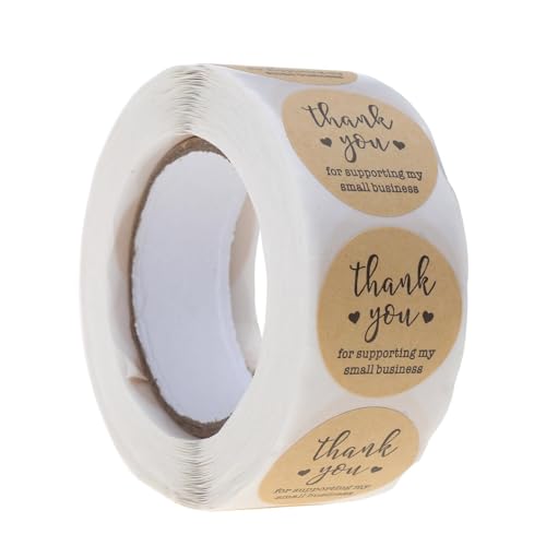 Kraft-Aufkleber, Aufschrift "Thank You for Supporting My Business", Siegeletikett, Scrapbooking, Dekoration, handgefertigt, Schwarz und Gold, 500 Stück Kraft-Aufkleber, Aufschrift "Thank You for Supporting My Business", Siegeletikett, Scrapbooking, Dekoration, handgefertigt, Schwarz und Gold, 500 Stück von ZEPFJHE