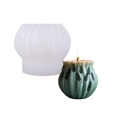 Lavendel Silikonformen Ornament Formen Seife Duft Kerzenformguss Pflaster Handwerk Lavendelserie Kerzenfeder Silikon Handgemachtes Epoxidharz von ZEPFJHE