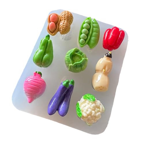 Lebensmittelqualität Silikon Obst Gemüse Harz Form Bastelbedarf für Schmuck Seife Herstellung mit abnehmbarem Design Schmuck Epoxidformen von ZEPFJHE