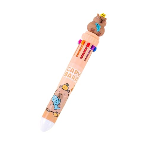 Mehrfarbiger Kugelschreiber, 10 Farben, einziehbar, mehrfarbig, Cartoon-Kugelschreiber zum Schreiben von Kunst und Handwerk Mehrfarbiger Kugelschreiber, 10 Farben, einziehbar, mehrfarbig, Cartoon-Kugelschreiber zum Schreiben von Kunst und Handwerk von ZEPFJHE