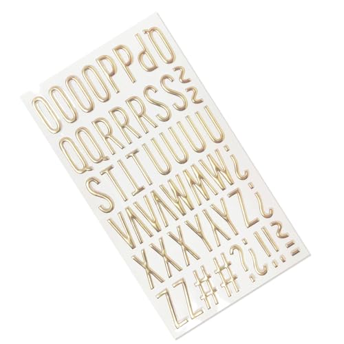 Metallic Letter Nummer Aufkleber Gold Glitzer PVC Großer Brief Für Journal Notebook Scrapbooking Scrapbooking Supplies Metallic Letter Nummer Aufkleber Gold Glitzer PVC Großer Brief Für Journal Notebook Scrapbooking Scrapbooking Supplies von ZEPFJHE