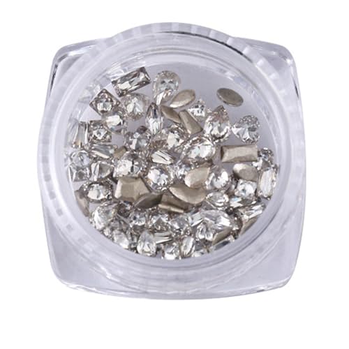 Nagel-Kristall-Strasssteine, flache Rückseite, klare Schmucksteine für Nägel, Kunst-Dekor-Diamanten von ZEPFJHE