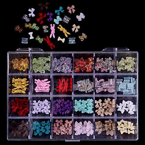 Nagelkunst-Strasssteine, Nageldesigns, Kristall, baumelnd, Maniküre, Schmuck, Diamanten, Legierung und Harz, 24 Fächer von ZEPFJHE