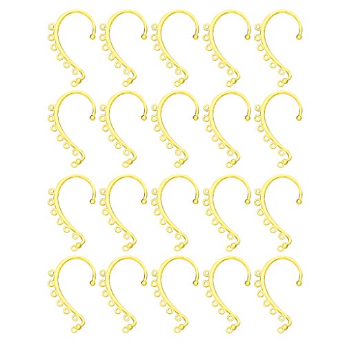 Ohrmanschetten-Ohrringe, 7 Löcher, Ohrwickel, Ohrringhaken, kein Piercing, Ohrmanschetten-Clips, Schmuckkomponenten für die Herstellung von Ohrringen Ohrmanschetten-Ohrringe, 7 Löcher, Ohrwickel, Ohrringhaken, kein Piercing, Ohrmanschetten-Clips, Schmuckkomponenten für die Herstellung von Ohrringen von ZEPFJHE