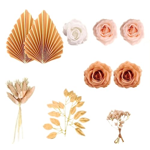 Palmblatt-Kuchendekorationen, Rosenblume, Kugel, Cupcake-Topper für Geburtstag, Hochzeit, Party, Dekoration Palmblatt-Kuchendekorationen, Rosenblume, Kugel, Cupcake-Topper für Geburtstag, Hochzeit, Party, Dekoration von ZEPFJHE