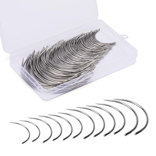 Polsternadel, gebogene Nadel, Leder-Nähnadel-Set, Sättel, Nadel, rund, Leder, Leder, Nähwerkzeug, einfach zu bedienen Polsternadel, gebogene Nadel, Leder-Nähnadel-Set, Sättel, Nadel, rund, Leder, Leder, Nähwerkzeug, einfach zu bedienen von ZEPFJHE