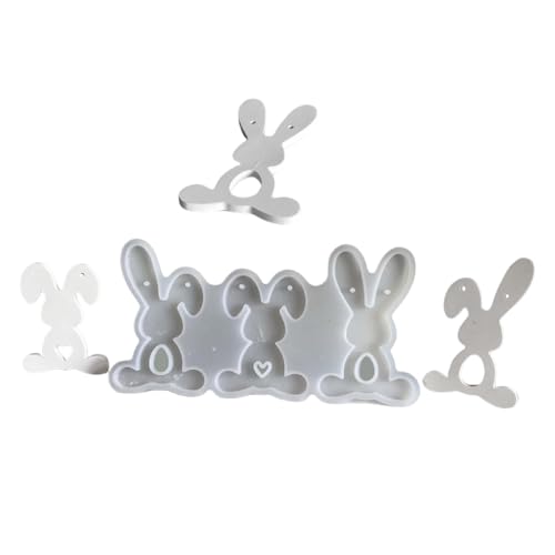 Praktische stabile Silikonform Zubehör für Kaninchen, Kerzenhalter, tragbar für handgefertigte Geschenke und Heimakzent Praktische stabile Silikonform Zubehör für Kaninchen, Kerzenhalter, tragbar für handgefertigte Geschenke und Heimakzent von ZEPFJHE