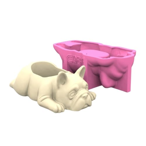 Silikonform für Blumentöpfe, Pflanzgefäße, Hundeform, Betongussformen, geeignet zum Basteln von Pflanzgefäßen Silikonform für Blumentöpfe, Pflanzgefäße, Hundeform, Betongussformen, geeignet zum Basteln von Pflanzgefäßen von ZEPFJHE