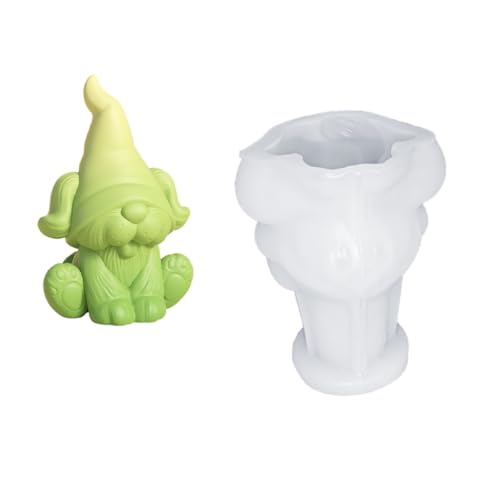 Silikonform mit Herzen, Sternen, Zwergen, Dsiplay Ornament-Formen zum Basteln, Harz, Gips und Duftkerzen, Heimdekoration von ZEPFJHE