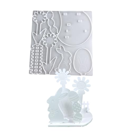 Silikonform mit Sonnenblumen, Kaninchen, zum Basteln, schöne Heimdekoration, tragbar, für Enthusiasten und Projekte Silikonform mit Sonnenblumen, Kaninchen, zum Basteln, schöne Heimdekoration, tragbar, für Enthusiasten und Projekte von ZEPFJHE