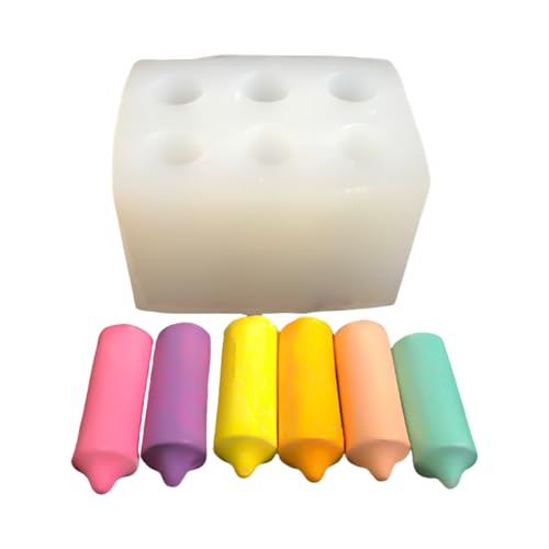 Silikonkerzenformen 6 Hohlräume Säule Kerzenformen Für Epoxidharz Kerzenseife Fondantkuchenformen Schokoladenformen Silikonkerzenformen 6 Hohlräume Säule Kerzenformen Für Epoxidharz Kerzenseife Fondantkuchenformen Schokoladenformen von ZEPFJHE