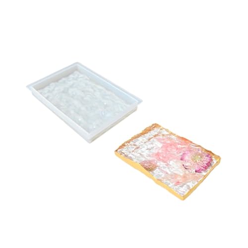 Tisch-Display-Tablett, Silikonform, leicht zu lösen, Tischplatte, Wasserwellen-Displayplatte, Harzform, handgefertigtes Bastelzubehör von ZEPFJHE