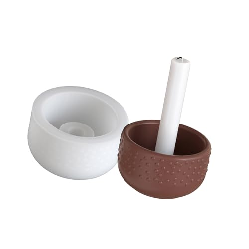 Vielseitig Silicon Teelight Tablett Form Künstlerische Punkt Kerzenhalter Formen Für Bastelgeschenke Hochzeit Dekore Handwerk Flexible Silikonschmuckschale von ZEPFJHE