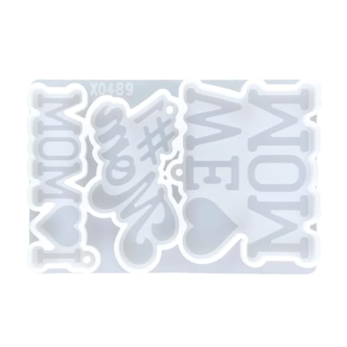 Weiche und wiederverwendbare Silikonform für Schlüsselanhänger, geeignet für künstlerische Muttertags-Themen-Schlüsselanhänger Weiche und wiederverwendbare Silikonform für Schlüsselanhänger, geeignet für künstlerische Muttertags-Themen-Schlüsselanhänger von ZEPFJHE