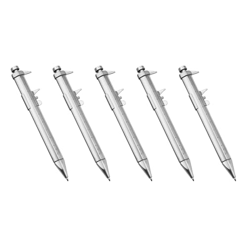 ZEPFJHE 5pcs Vernier Container Stift 0-100 Mm Schwarz/Blau Gel Tinten 1 0 Mm Kugelschreiber Messwerkzeug Multifunktionales Messherrscher ZEPFJHE 5pcs Vernier Container Stift 0-100 Mm Schwarz/Blau Gel Tinten 1 0 Mm Kugelschreiber Messwerkzeug Multifunktionales Messherrscher von ZEPFJHE