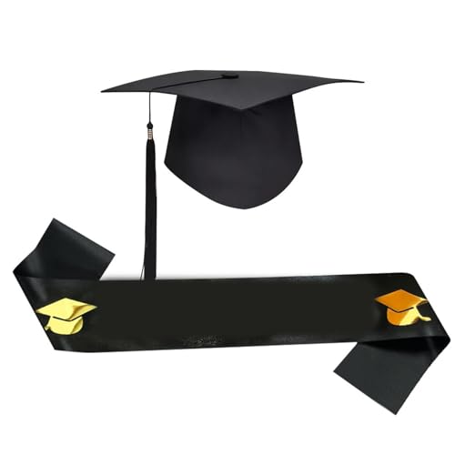 ZEPFJHE Abschlusskappen und Schärpe Stolen 2025 für Hochschulen, Universität, Junggesellenabschied, Klasse 2025, Dekorationen, Congrats Grad, Partyzubehör ZEPFJHE Abschlusskappen und Schärpe Stolen 2025 für Hochschulen, Universität, Junggesellenabschied, Klasse 2025, Dekorationen, Congrats Grad, Partyzubehör von ZEPFJHE