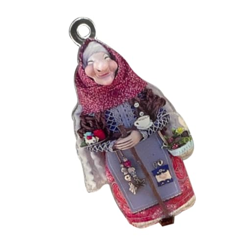 ZEPFJHE Bezaubernde Küche Hexenpuppen Viel Glück Kochen Puppen Küche Hausdekoration Kochen Puppen Hanging Handgefertigte Hexenpuppe von ZEPFJHE