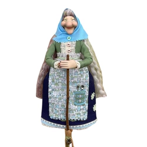 ZEPFJHE Bezaubernde Küche Hexenpuppen Viel Glück Kochen Puppen Küche Hausdekoration Kochen Puppen Hanging Handgefertigte Hexenpuppe von ZEPFJHE