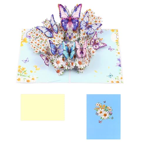 ZEPFJHE Delicate 3D Popup Grußkarte Elegante 3D Blumen Und Schmetterlingsgrußkarte Stylish Paper Card Für Segen ZEPFJHE Delicate 3D Popup Grußkarte Elegante 3D Blumen Und Schmetterlingsgrußkarte Stylish Paper Card Für Segen von ZEPFJHE