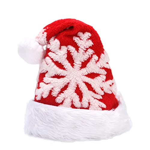 ZEPFJHE FelizNavidad Weihnachtsmannmütze, dick, für Erwachsene, Kinder, Weihnachtsschneeflocken für Zuhause, Weihnachtsmann ZEPFJHE FelizNavidad Weihnachtsmannmütze, dick, für Erwachsene, Kinder, Weihnachtsschneeflocken für Zuhause, Weihnachtsmann von ZEPFJHE