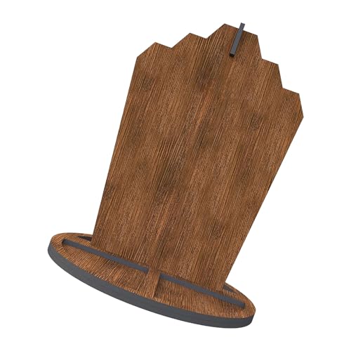 ZEPFJHE Freistehender Schmuckständer aus Holz, zum Schutz und Präsentieren von Armbändern, Halsketten und Ohrringen, Halter, Halsketten, Staffelei ZEPFJHE Freistehender Schmuckständer aus Holz, zum Schutz und Präsentieren von Armbändern, Halsketten und Ohrringen, Halter, Halsketten, Staffelei von ZEPFJHE