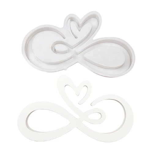 ZEPFJHE Gießformen Herz Silikon Ornament Pflaster Epoxidharz für Handwerk Herstellung Herz Silikonformen Valentinstag Pflaster Epoxidharz von ZEPFJHE