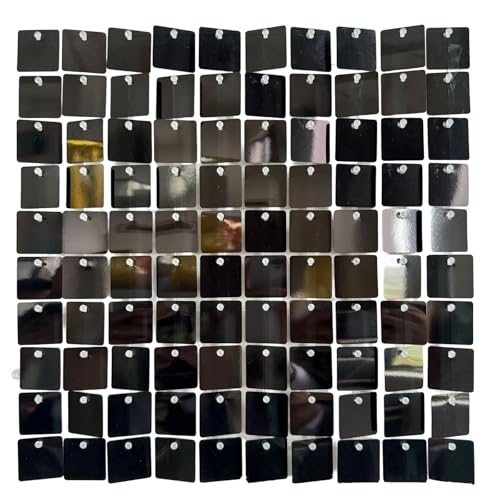 ZEPFJHE Glitzernde, reflektierende Party-Wandfliesen, 24 Stück, dynamische flatternde Paneele für Bühnendekorationen und Fotokabinen-Hintergründe, glitzernde Wind-Flip-Panels von ZEPFJHE