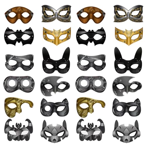 ZEPFJHE Halbgesichtsmaskerade aus bemaltem Pappmaché, für Jungen und Mädchen, Halloween-Kostüm, Zubehör, Cosplay, Party-Requisiten, bemaltes Pappmaché ZEPFJHE Halbgesichtsmaskerade aus bemaltem Pappmaché, für Jungen und Mädchen, Halloween-Kostüm, Zubehör, Cosplay, Party-Requisiten, bemaltes Pappmaché von ZEPFJHE