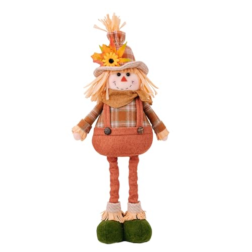 ZEPFJHE Handgefertigte Vogelscheuchen, dehnbare Figur, einziehbare Statue für Thanksgiving, Tischdekoration, festliche Ornamente ZEPFJHE Handgefertigte Vogelscheuchen, dehnbare Figur, einziehbare Statue für Thanksgiving, Tischdekoration, festliche Ornamente von ZEPFJHE