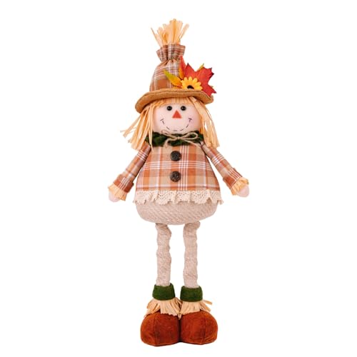 ZEPFJHE Handgefertigte Vogelscheuchen, dehnbare Figur, einziehbare Statue für Thanksgiving, Tischdekoration, festliche Ornamente ZEPFJHE Handgefertigte Vogelscheuchen, dehnbare Figur, einziehbare Statue für Thanksgiving, Tischdekoration, festliche Ornamente von ZEPFJHE