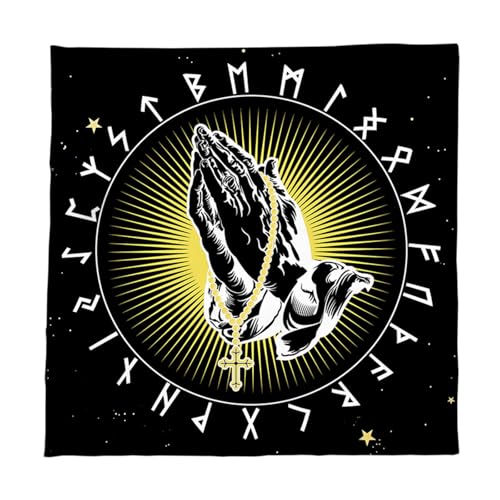ZEPFJHE Handüberschreitende Muster Astrologie Tischdecke Tarots Gottesdoppelte Tischdecke Altars Stoff Givinationen Brettspiel Accessoire Kartentisch Tuch Wand Dekore von ZEPFJHE