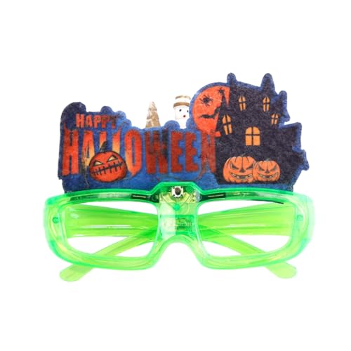 ZEPFJHE LED-Leuchte Brille, beleuchtete Brille für Bühnenauftritte, bequeme Kunststoffbrillen, Halloween-Dekoration ZEPFJHE LED-Leuchte Brille, beleuchtete Brille für Bühnenauftritte, bequeme Kunststoffbrillen, Halloween-Dekoration von ZEPFJHE