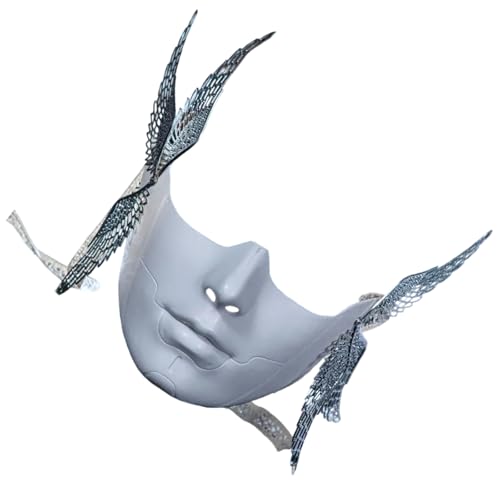 ZEPFJHE Mechanische Maskerade mit Flügeln, halbes Gesicht für Männer und Frauen, Maskeraden, Halloween, Cosplay, Zubehör, halbes Gesicht ZEPFJHE Mechanische Maskerade mit Flügeln, halbes Gesicht für Männer und Frauen, Maskeraden, Halloween, Cosplay, Zubehör, halbes Gesicht von ZEPFJHE