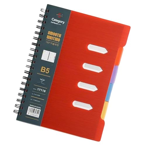 ZEPFJHE Notizbuch mit Doppeldrahtbindung, 210 Seiten, breit liniert, Business-Tagebuch mit Trennblättern, Spiralbindung, Notizbuch, kleine Notizblöcke ZEPFJHE Notizbuch mit Doppeldrahtbindung, 210 Seiten, breit liniert, Business-Tagebuch mit Trennblättern, Spiralbindung, Notizbuch, kleine Notizblöcke von ZEPFJHE