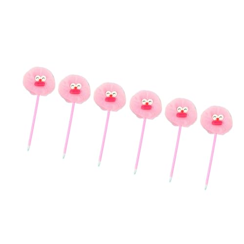 ZEPFJHE Pelziger Kugelschreiber, 1,0 mm, lustiges Büro-Schreibwerkzeug, nachfüllbar, ergonomischer Griff, für Frauen, Mädchen, Studenten, Schreiben, 6 Stück ZEPFJHE Pelziger Kugelschreiber, 1,0 mm, lustiges Büro-Schreibwerkzeug, nachfüllbar, ergonomischer Griff, für Frauen, Mädchen, Studenten, Schreiben, 6 Stück von ZEPFJHE