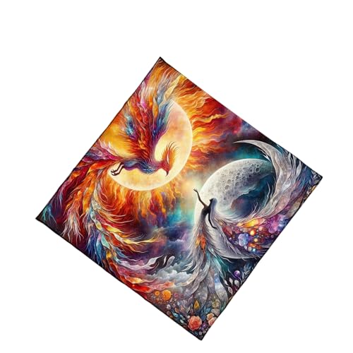 ZEPFJHE Phoenixes Goddesses Muster Astrologie Tischdecke Tarots Gottesdoppelte Tischdecke Altars Stoff Göttlichkeit Brettspiel Accessoires Altäre Tarotkartentuch von ZEPFJHE