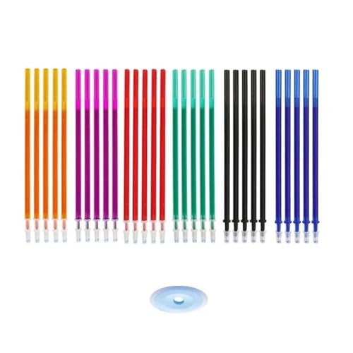 ZEPFJHE Radierbares Kugelschreiberminen-Set mit Radiergummi, farbige Gelstift-Minen, 0,5 mm feine Spitze, für Schule, Bürobedarf, 30/45 Stück ZEPFJHE Radierbares Kugelschreiberminen-Set mit Radiergummi, farbige Gelstift-Minen, 0,5 mm feine Spitze, für Schule, Bürobedarf, 30/45 Stück von ZEPFJHE