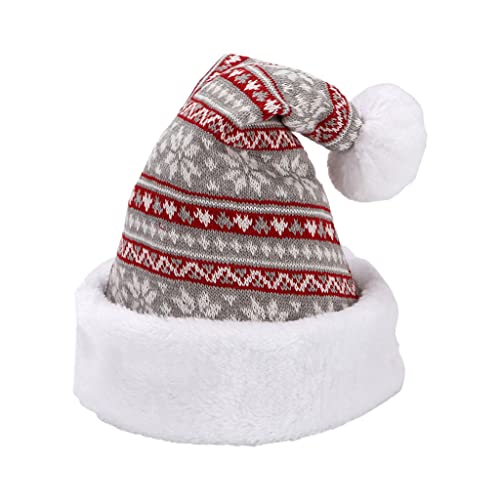 ZEPFJHE Schneeflocke gestrickte Weihnachtsmannmütze Wolle Weihnachtsmütze Strickmütze für Halloween Weihnachten Neujahr Erntedankfest ZEPFJHE Schneeflocke gestrickte Weihnachtsmannmütze Wolle Weihnachtsmütze Strickmütze für Halloween Weihnachten Neujahr Erntedankfest von ZEPFJHE