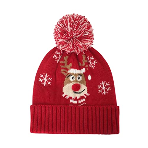 ZEPFJHE Schöne Strickmütze, Weihnachtsmann, Strickmütze, Wollmütze, Ohrenschutz, Winter, für Familientreffen, Halloween ZEPFJHE Schöne Strickmütze, Weihnachtsmann, Strickmütze, Wollmütze, Ohrenschutz, Winter, für Familientreffen, Halloween von ZEPFJHE