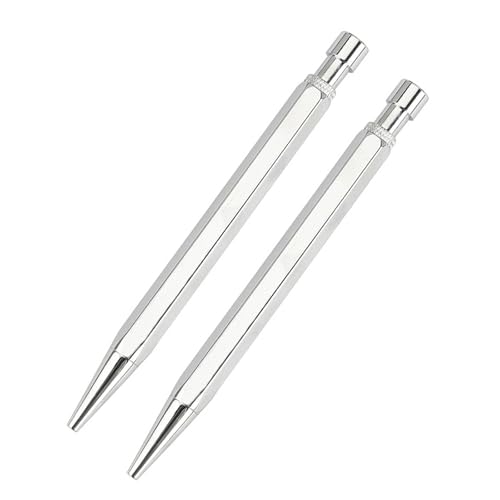 ZEPFJHE Sechseckiger Kugelschreiber, sechseckig, Metall, Signierstift, einziehbarer Kugelschreiber, Gastschild, 2 Stück ZEPFJHE Sechseckiger Kugelschreiber, sechseckig, Metall, Signierstift, einziehbarer Kugelschreiber, Gastschild, 2 Stück von ZEPFJHE