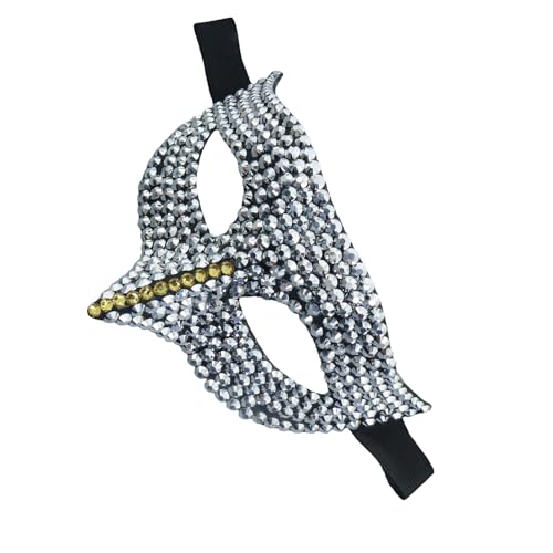 ZEPFJHE Strass Maskerade Auge Halloween Kostüm Zubehör für Frauen Maskerade Brillen Strass halbes Gesicht ZEPFJHE Strass Maskerade Auge Halloween Kostüm Zubehör für Frauen Maskerade Brillen Strass halbes Gesicht von ZEPFJHE